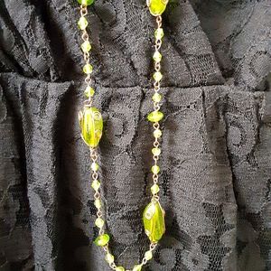 Green "rope" necklace